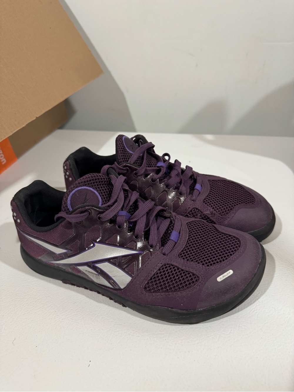 Reebok Deep Purple Mesh Training Sneakers